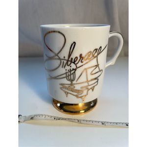 Vintage Liberace Mug Performing Arts Las Vegas Gold Ceramic Good Condition